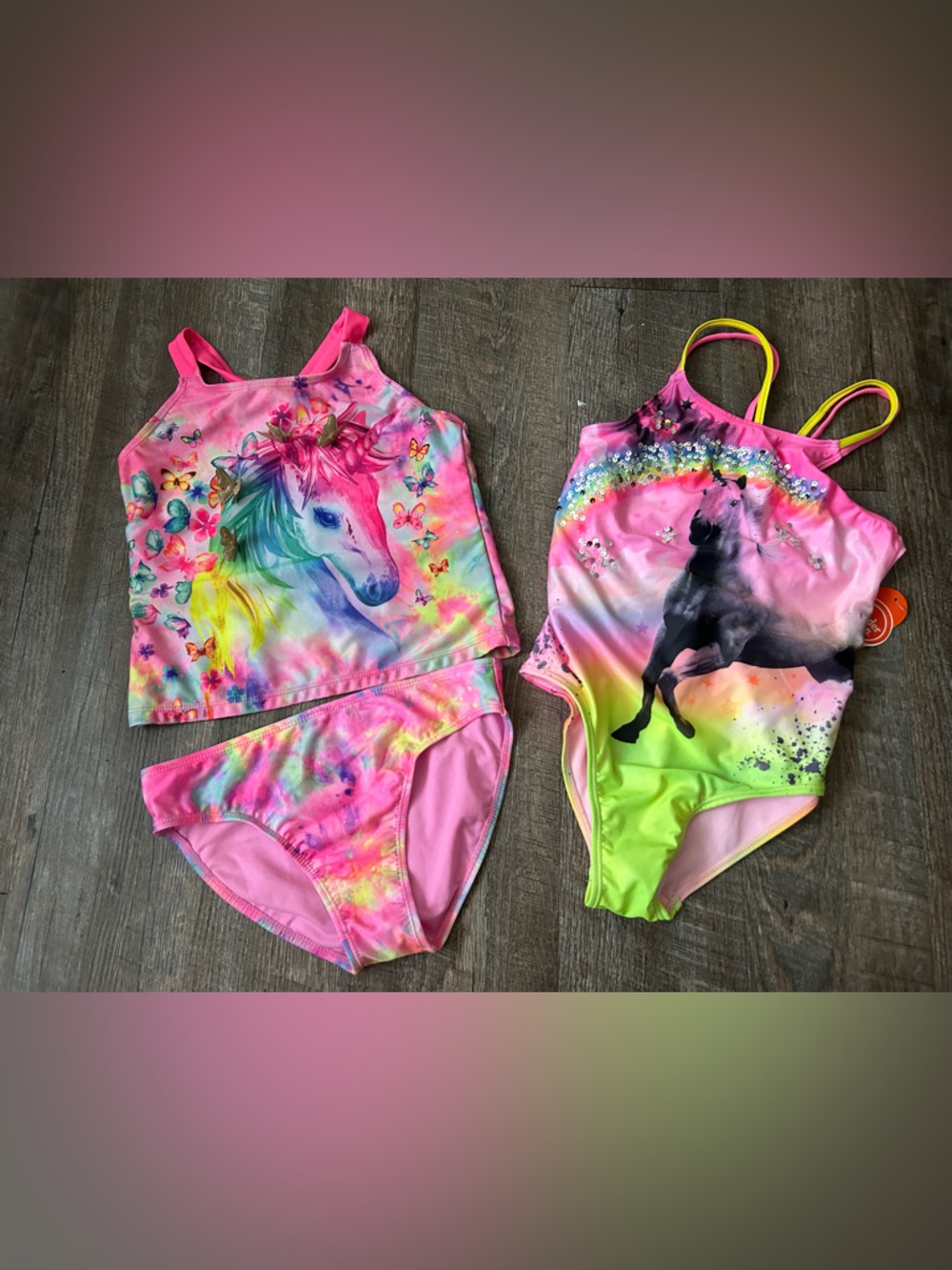 Wonder Nation Girls Swimsuits size 10/12